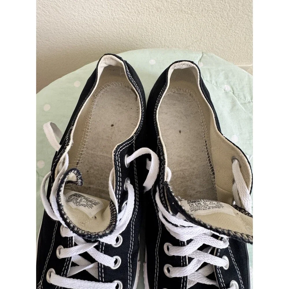 Converse Chuck Taylor All Star Low Top Sneakers Black/White M9166 size 12